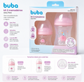 Buba Kit de 2 Biberon Easy Flow 120 ml + 270 ml - Rosa – BUB20981 - Azul BUB20982