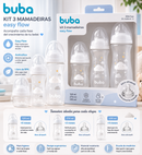 Buba Kit 3 Biberón Easy Flow 120 ml + 270 ml + 330 ml                      Nube Rosa – BUB20988          Nube Azul – BUB20989             Nube Blanca – BUB20990