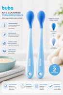 Buba Kit de 2 Cucharas Termosensibles
Azul – BUB21017
Rosa – BUB21018