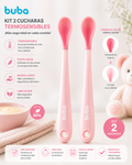 Buba Kit de 2 Cucharas Termosensibles
Azul – BUB21017
Rosa – BUB21018