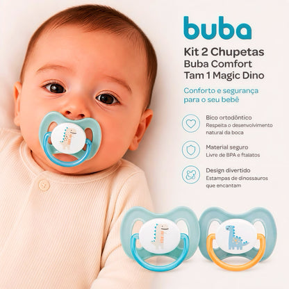 Buba Kit de Chupetas Buba Comfort Magic Dino – Tam. 1
BUB21112 💚
