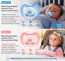 💚 Chupeta Buba Comfort Tam. 1 Noturna Nuvem Azul – BUB21116 - Nuvem Rosa – BUB21117
