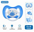 💚 Chupeta Buba Comfort Tam. 1 Noturna Nuvem Azul – BUB21116 - Nuvem Rosa – BUB21117