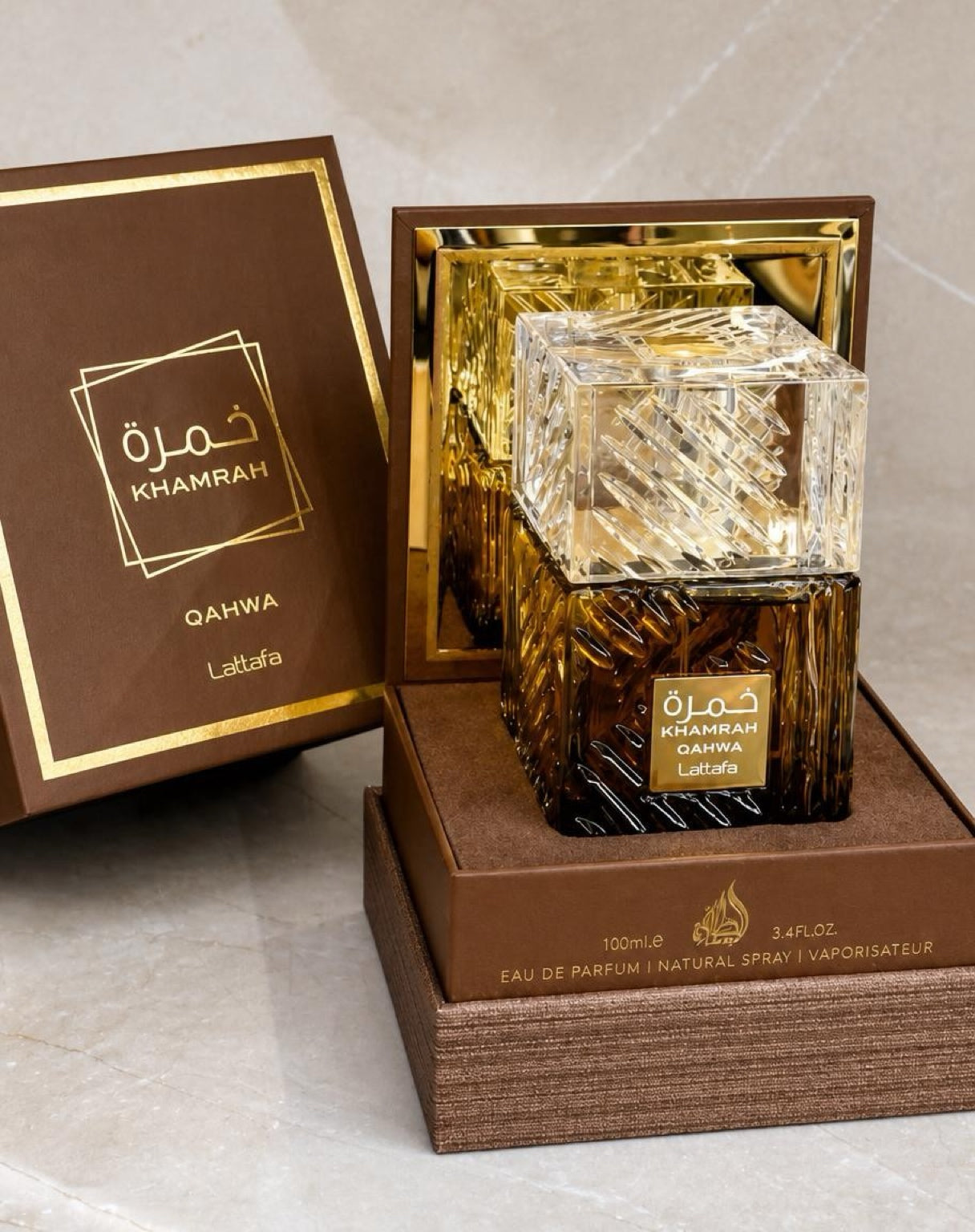 💛 Fragancia Lattafa Khamrah Qahwa Eau de Parfum 100ml - Unissex