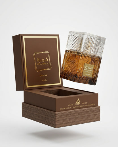 💛 Fragancia Lattafa Khamrah Qahwa Eau de Parfum 100ml - Unissex