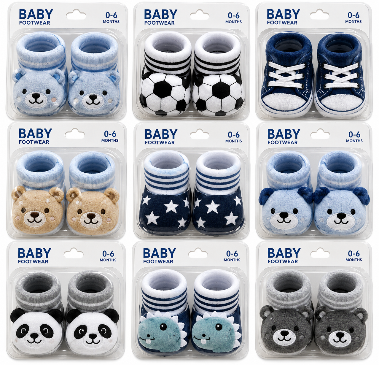 Bebé Media Calcetines con Diseños 0-6meses - 91051