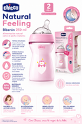 Chicco Biberón Natural Feeling 250 ml 2M+
Colores: Rosa, Azul y Unisex
Ref.: 81323-10 / 81323-20 / 81323-30