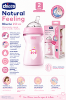 Chicco Biberón Natural Feeling 250 ml 2M+
Colores: Rosa, Azul y Unisex
Ref.: 81323-10 / 81323-20 / 81323-30