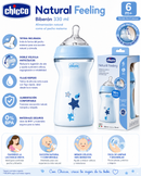 Chicco Biberón Natural Feeling 330 ml 6M+
Colores: Rosa, Azul y Unisex
Ref.: 81335-10 / 81335-20 / 81335-30
