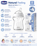 Chicco Biberón Natural Feeling de Vidrio 150 ml 0M+
Ref.: 80611-00
