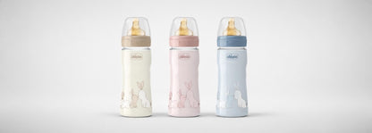 Chicco Biberón Original Touch de Vidrio con Tetina de Látex 240 ml 2M+
Ref.: 27720-10 / 27720-20 / 27720-30