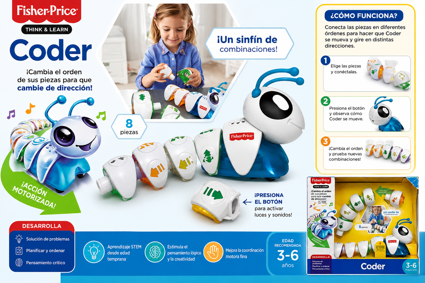 Fisher-Price Think & Learn – Coder Edad 3-6 Años