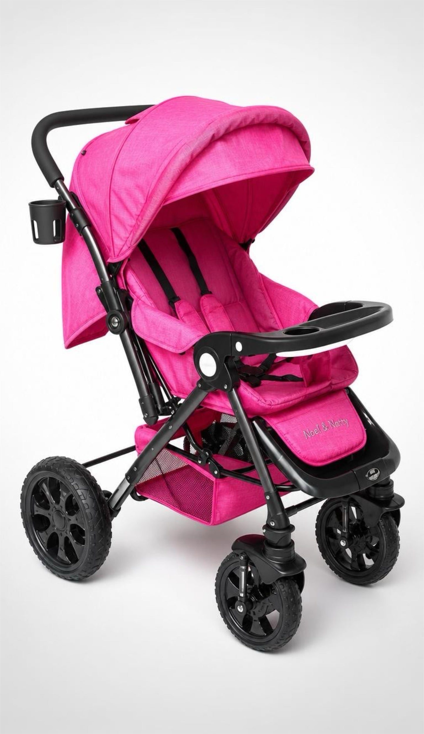 🩷 Noel & Natty Carrito Cuna Rosa ZH07 ✨