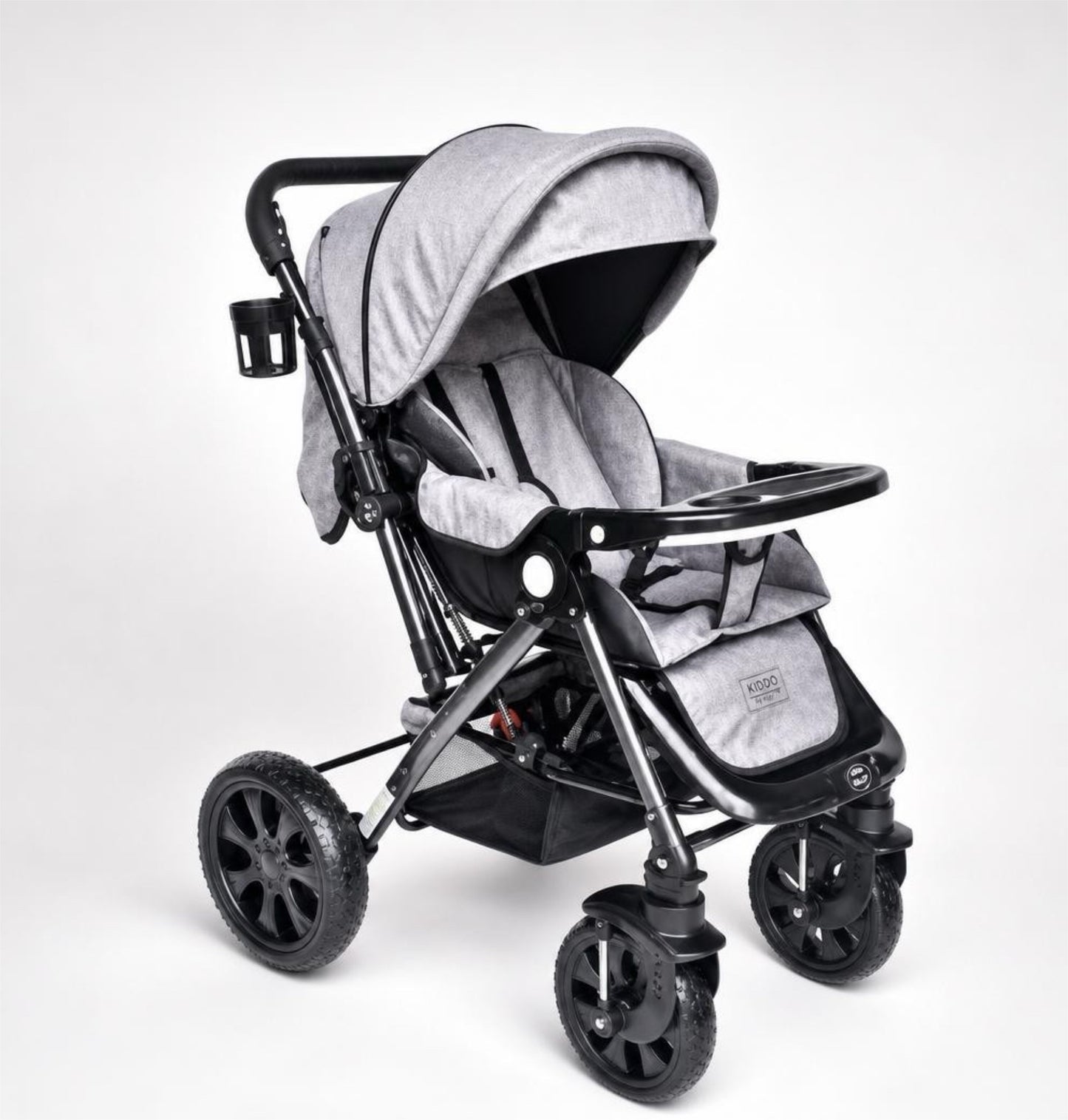 🩶Noel & Natty– Carrito Cuna Gris ZH07 ✨
