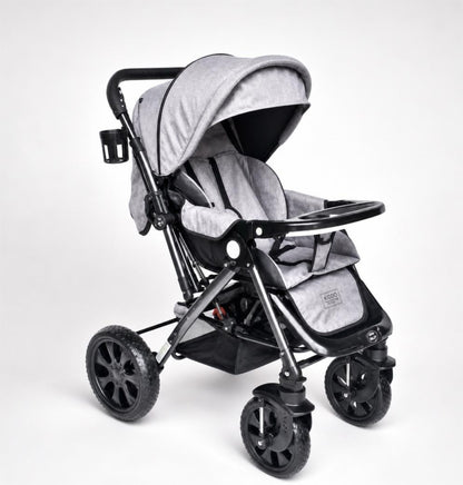 🩶Noel & Natty– Carrito Cuna Gris ZH07 ✨