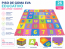 💚 Tapete de Piso de goma EVA educativo con letras y números 12530 ✨