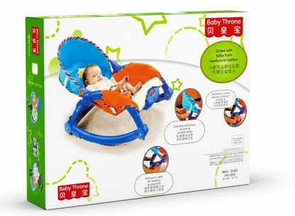 Tianyu I Baby Throne Balancín Confort - Celeste con Naranja 63500 💚