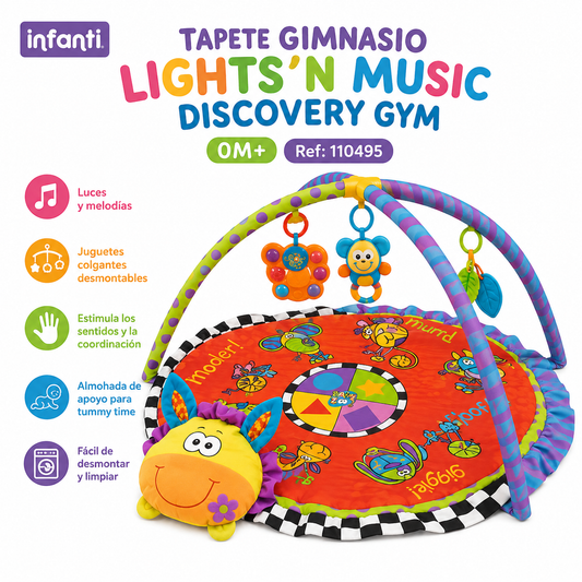 Infanti Tapete Gimnasio Lights’n Music Discovery Gym 0M+ 110495 💚