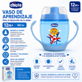 Chicco Vaso de Aprendisaje 12m+ 180ml Rosa / Azul - 6824-12