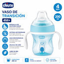 Chicco Vaso de Transición 200ml Azul 4m+ 6911-10 - 6911-20 🩵