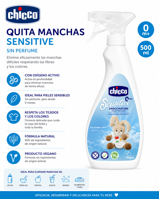 Chicco Higiene Limpieza Quita Manchas Spray 500ml 
10102-00 - 122240