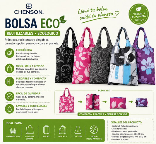 Chenson Bolsa Eco Reutilizable Ecológica
Código: 4122612