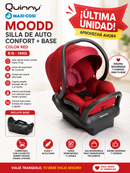Quinny & Maxi-Cosi Moodd Silla De Auto Confort + Base Color Red R.N.-14 Kg – 220913 – 92401