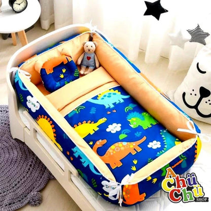 Cama Cuna Portátil Completo R.N.-2 años con Diseños Animados 123123 🩷🩵