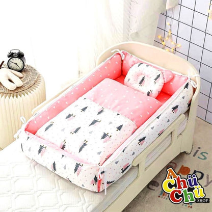 Cama Cuna Portátil Completo R.N.-2 años con Diseños Animados 123123 🩷🩵