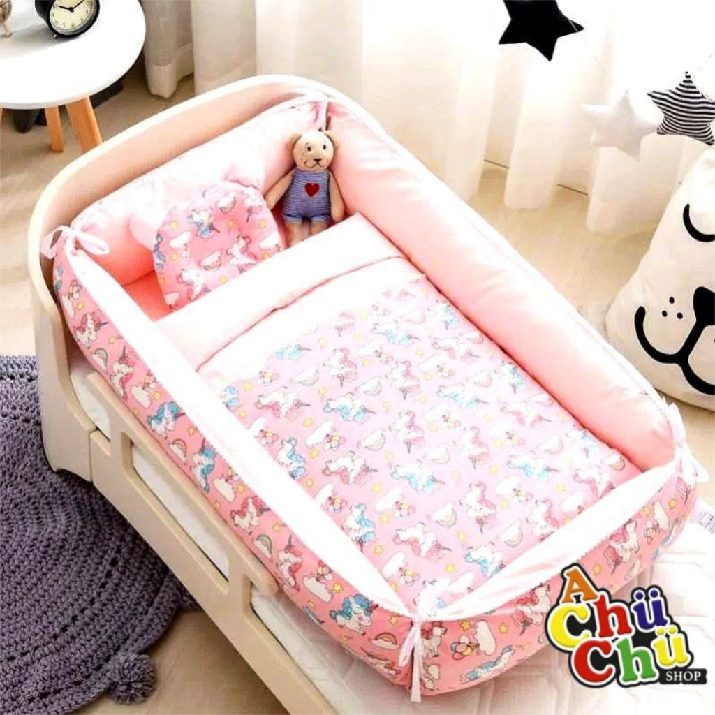 Cama Cuna Portátil Completo R.N.-2 años con Diseños Animados 123123 🩷🩵