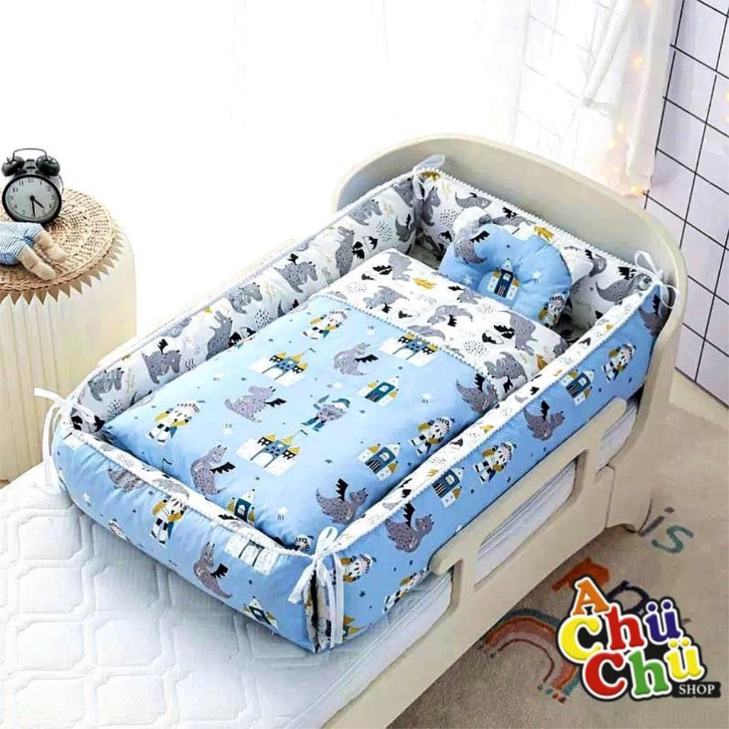 Cama Cuna Portátil Completo R.N.-2 años con Diseños Animados 123123 🩷🩵