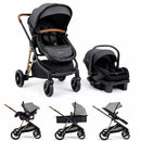Carrito Moisés Premium Baby Con Baby Seat C/Base Ana Negro PB-STR404BK - 209699 💚