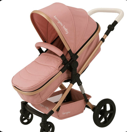 Kangu Baby Carrito Moises 2en1 Ligero y Compacto Rosa KB5300 – 11631 🩷