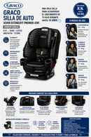 Graco Silla de Auto 4ever Extend2fit Premier 4en1 – Monte Carlo
R.N. – 54 kg | LATCH | GR2141174 – 177295
