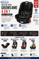 GRACO Silla De Auto Grows4Me 4en1 – West Point R.N.-50 kg
Modelo: GR2095094
Código: 168088