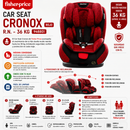 FISHER PRICE CAR SEAT CRONOX ROJO FP1910 - R.N.–36 KG – 948818