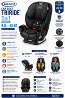 GRACO Car Seat TriRide 3en1 – Kipling R.N. – 45 kg       GR2216353 – 191796