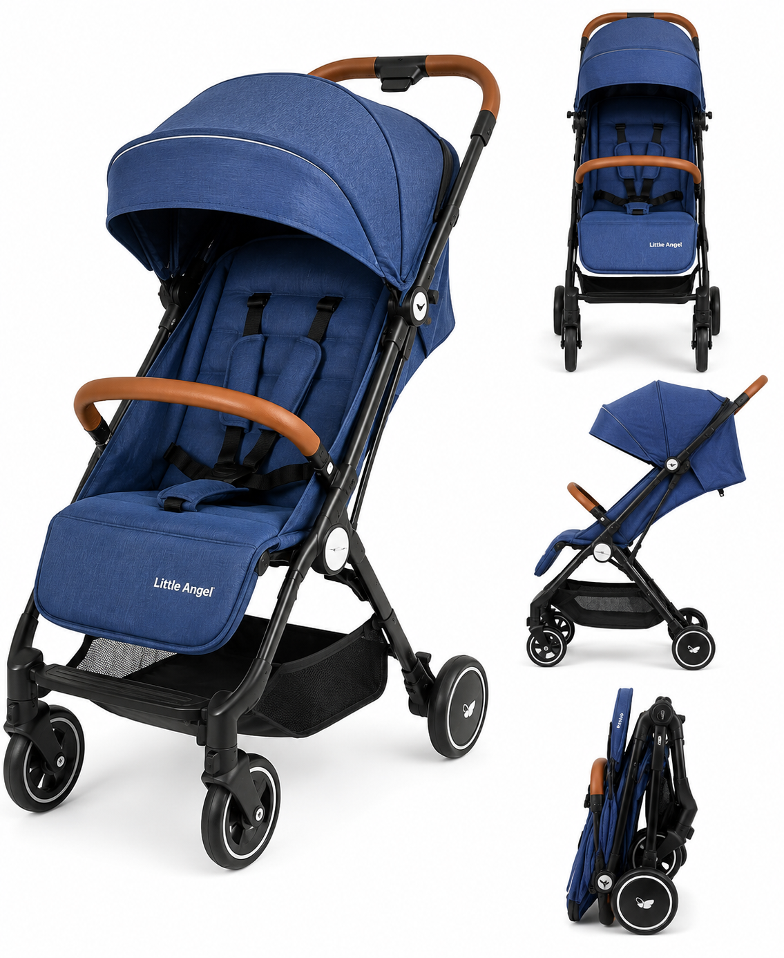 LITTLE ANGEL CARRITO COMPACT TRAVEL STROLLER 6M+ AZUL
Modelo TR18 – 1818