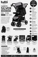 Tutti Baby Carrito Silver RN-15KG
Modelo: 10.007.001
Código: 70087 - 501066