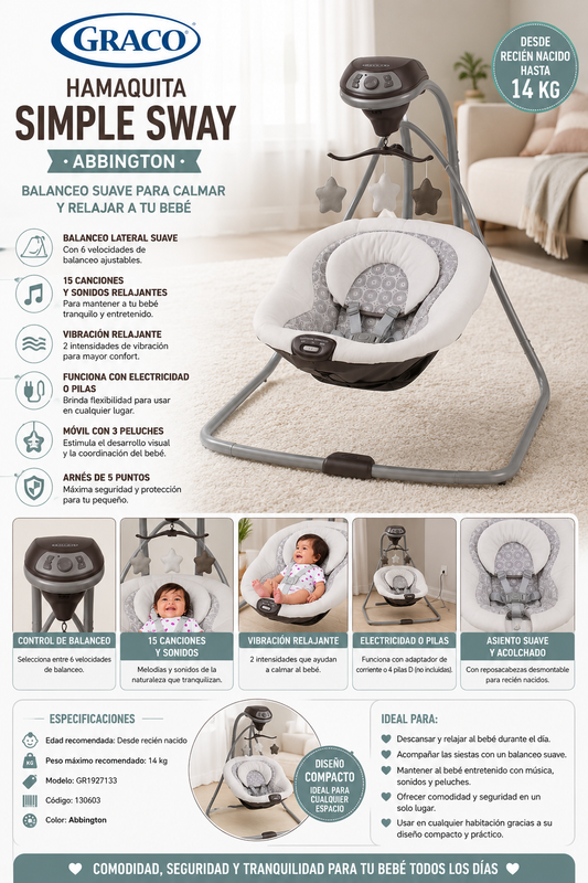 Graco Hamaquita Simple Sway – Abbington GR1927133 - 130603