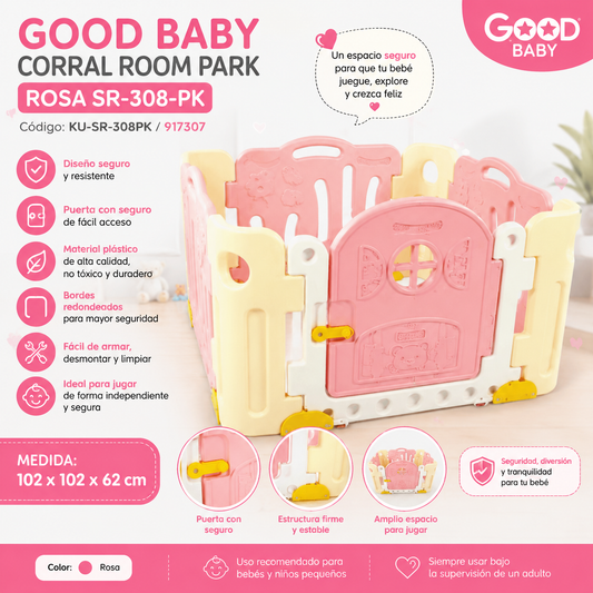 Good Baby Corral Room Park Rosa SR-308 🩷