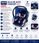 Tutti Baby Silla De Auto Confort Sky Azul RN–13kg 80098