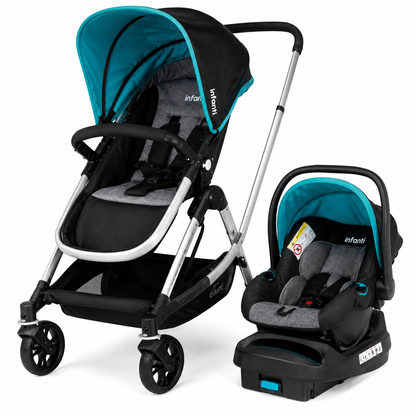 Infanti Carrito Moisés + Baby Confort + Base – Travel System Boston GB16 R.N.-15 kg - GB16