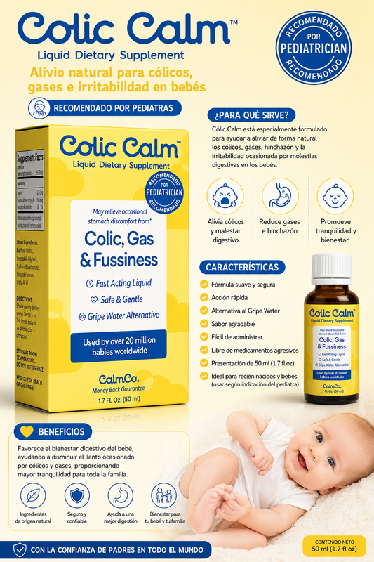 Cólic Calm Liquid Dietary Supplement – Color Amarillo 50ml