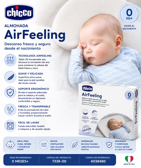 Chicco Almohada AirFeeling 0M+ – 7338-00 | Cód. 4038480
