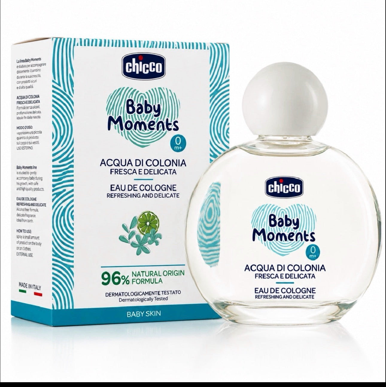 Chicco Baby Moments Agua de Colonia Perfume de Bambino 0M+
Ref.: 10598-00 | Cód.: 138494