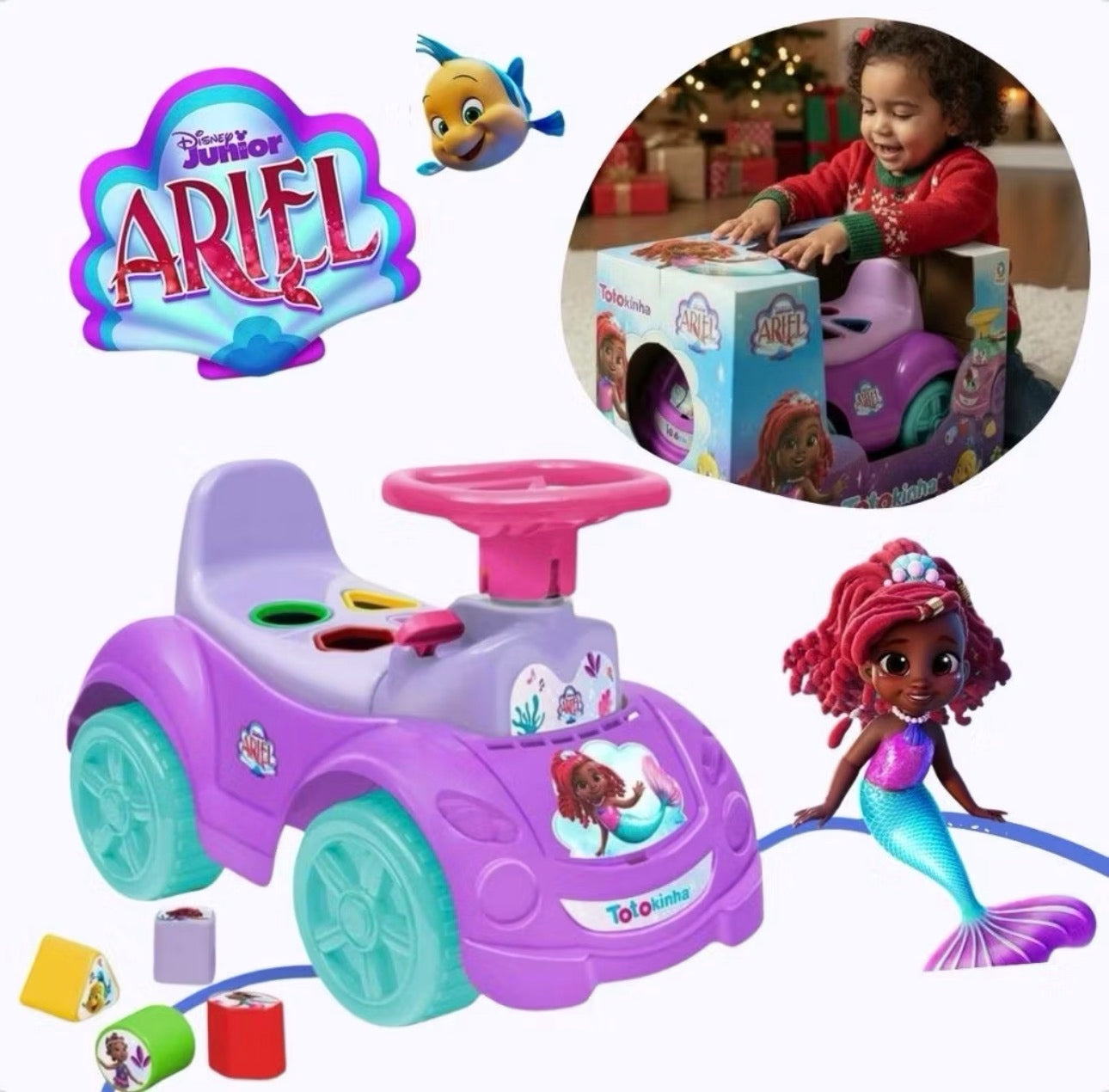 Totokinha Disney Ariel – Andador Correpasillos Infantil 18m+ hasta 40kg - 09584