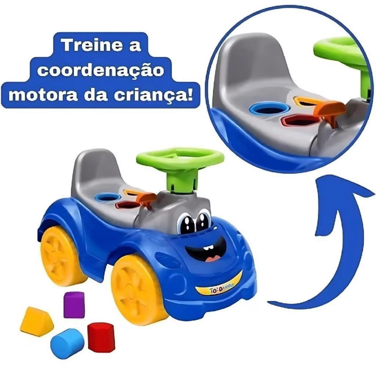 Totokinha Triciclo Andador Azul – 6010 💙