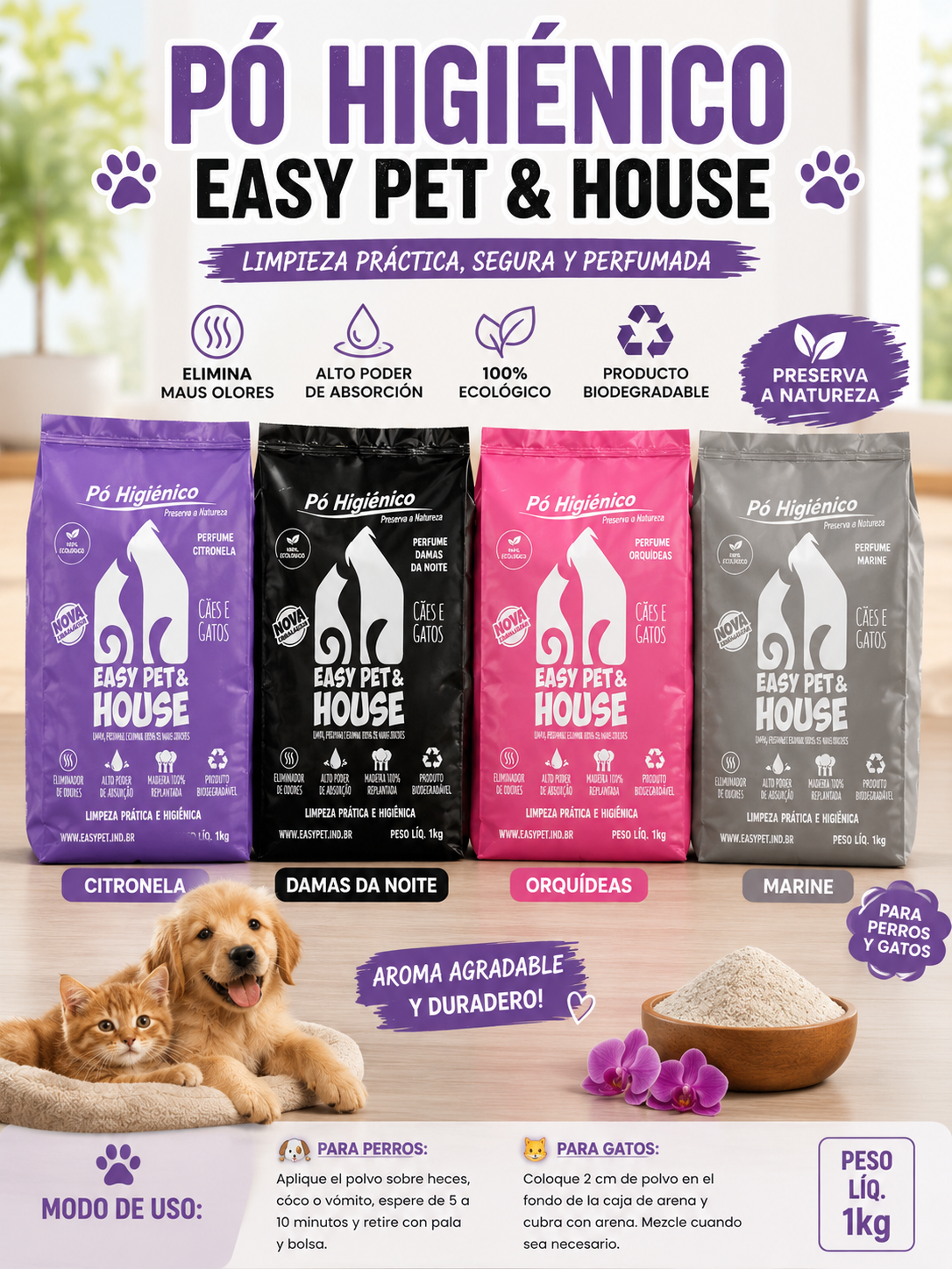 Nuevo Pet’s 🐾 Higiénico Easy Pet & House – 1 kg