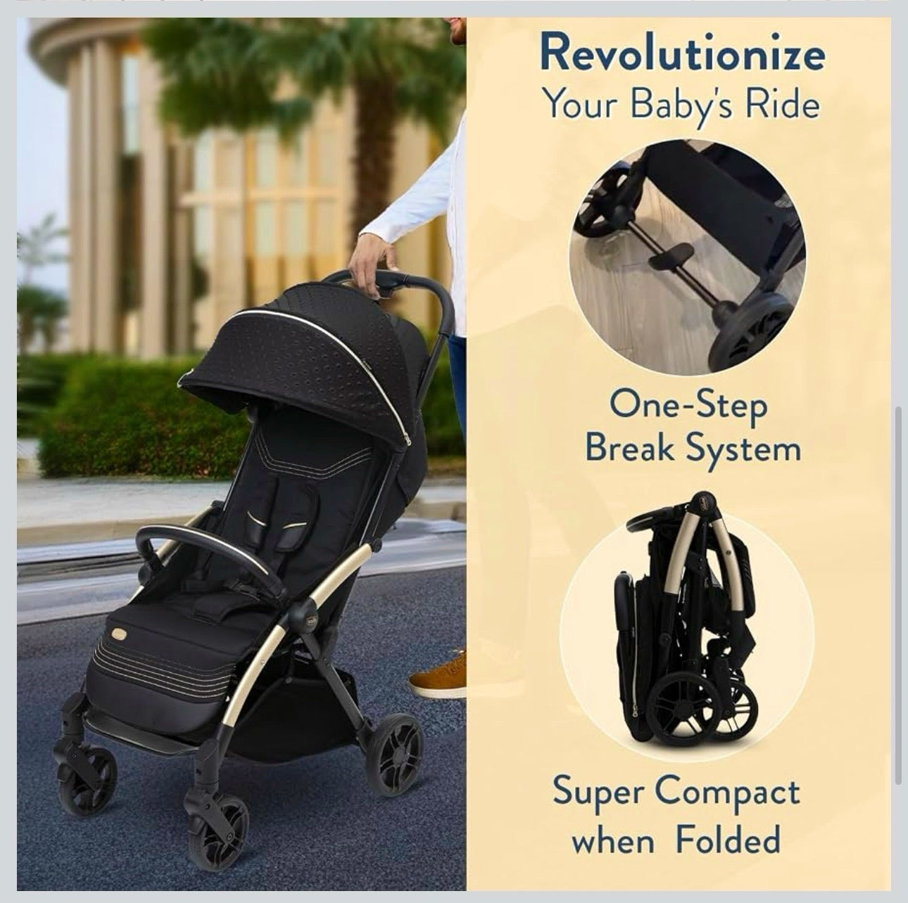 Chicco Goody XPlus Sandshell
Carrito de Paseo Compacto con Plegado Automático 87040-27 Dark Shadow 💛